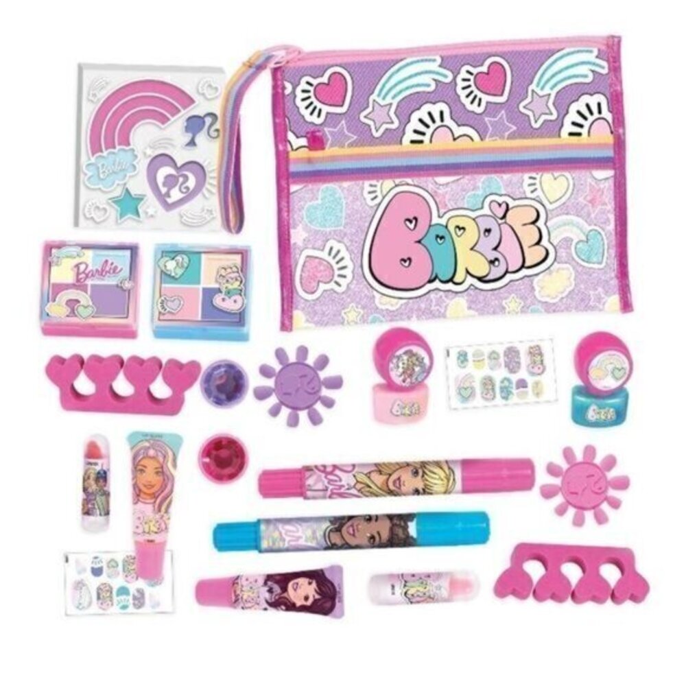 Barbie Deluxe 20 Piece Makeup Set New